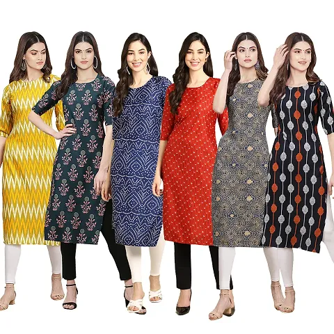 Gorgeous Straight Crepe Kurta For Women Combo Pack Of