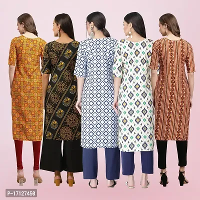 Women Stylish Crepe Printed Straight Kurta-thumb2