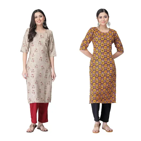 Classic Crepe Kurtis For Women Combo Pack Of 2