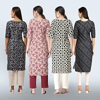 Women Stylish Crepe Straight Kurta-thumb1