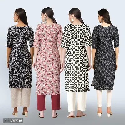 Women Stylish Crepe Straight Kurta-thumb2