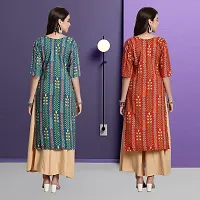 Fancy Crepe Kurtas For Women Pack Of 2-thumb1