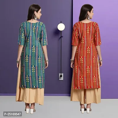 Fancy Crepe Kurtas For Women Pack Of 2-thumb2