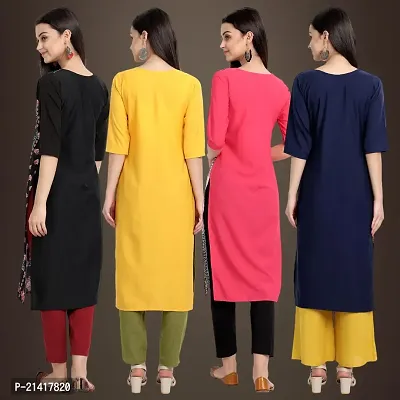 Fancy Crepe Kurtis for Women Pack Of 4-thumb2