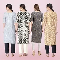 Women Stylish Crepe Printed Straight Kurta-thumb1