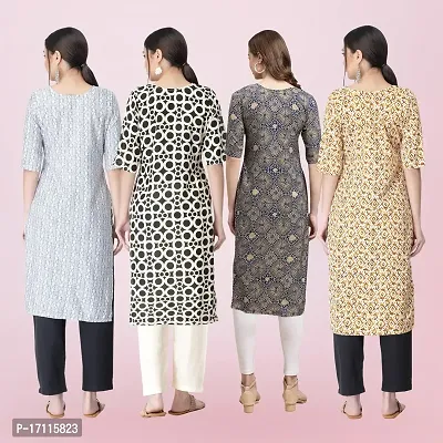 Women Stylish Crepe Printed Straight Kurta-thumb2