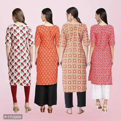 Women Stylish Crepe Printed Straight Kurta-thumb2