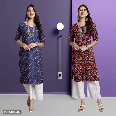 Fancy Crepe Kurtas For Women Pack Of 2