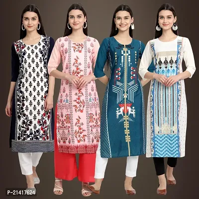 Fancy Crepe Kurtis for Women Pack Of 4-thumb0