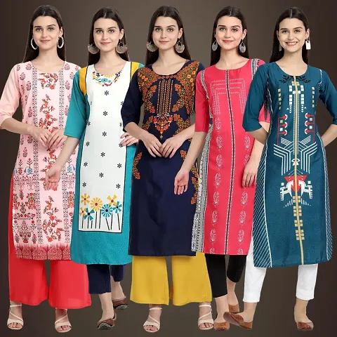 Stylish Fancy Kurtis For Women Pack Of 5