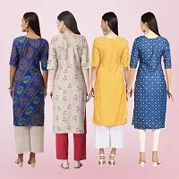 Women Stylish Crepe Printed Straight Kurta-thumb1