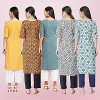 Women Stylish Crepe Printed Straight Kurta-thumb1