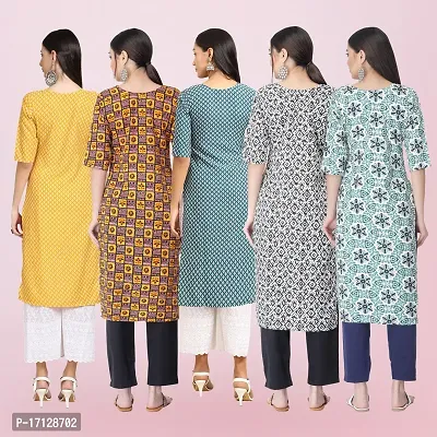 Women Stylish Crepe Printed Straight Kurta-thumb2