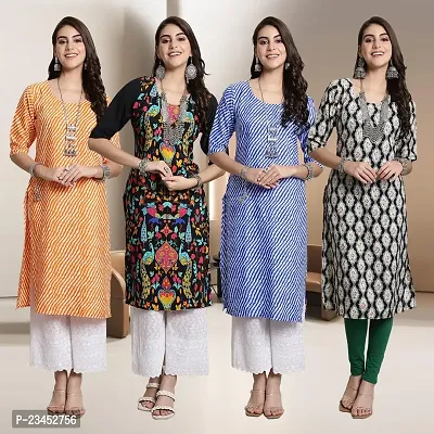 Fancy Crepe Kurtis for Women Pack Of 4