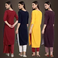 Fancy Crepe Kurtis for Women Pack Of 4-thumb1