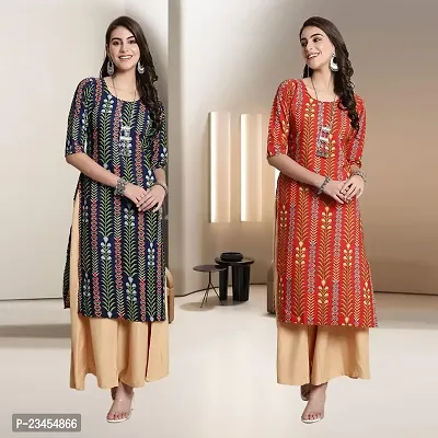 Fancy Rayon Kurtis For Women Pack Of 2