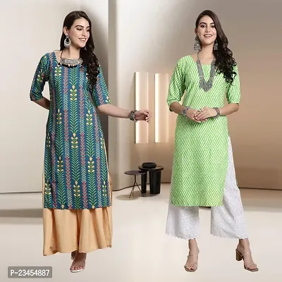 Fancy Rayon Kurtis For Women Pack Of 2