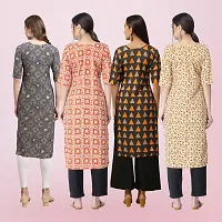 Women Stylish Crepe Printed Straight Kurta-thumb1