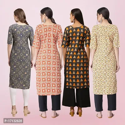 Women Stylish Crepe Printed Straight Kurta-thumb2