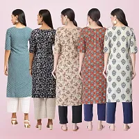 Women Stylish Crepe Printed Straight Kurta-thumb1