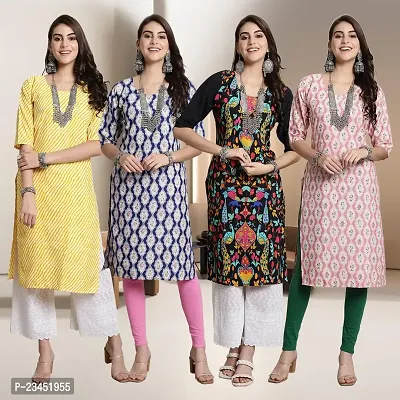 Fancy Crepe Kurtis for Women Pack Of 4-thumb0