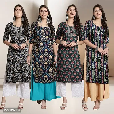 Fancy Crepe Kurtis for Women Pack Of 4