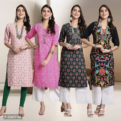 Fancy Crepe Kurtis for Women Pack Of 4