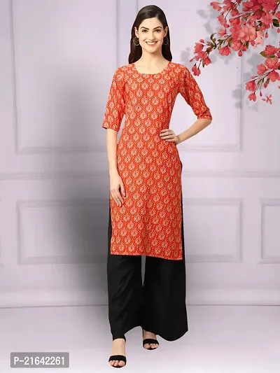 Stylish Crepe Stitched Kurta For Women-thumb0