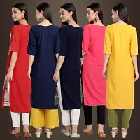 Fancy Crepe Kurtis For Women Pack Of 5-thumb1