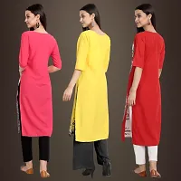 Fancy Crepe Kurtis for Women Pack Of 3-thumb1