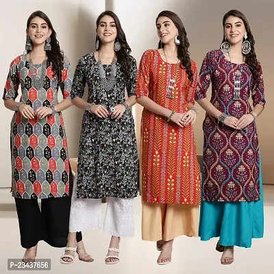 Fancy Crepe Kurtis for Women Pack Of 4