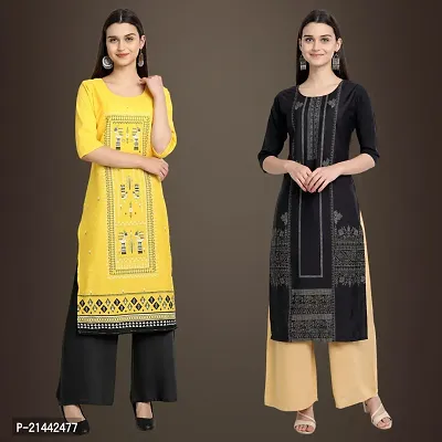 Fancy Crepe Kurtis for Women Pack Of 2