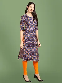 Stylish Crepe Printed Kurti For Women-thumb2