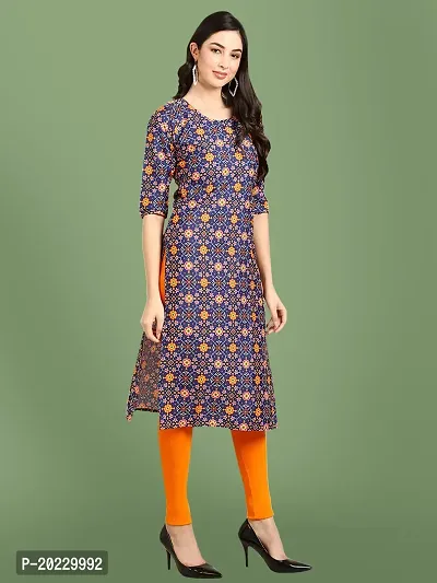 Stylish Crepe Printed Kurti For Women-thumb3