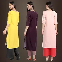 Fancy Crepe Kurtis for Women Pack Of 3-thumb1