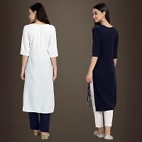 Fancy Crepe Kurtis for Women Pack Of 2-thumb1