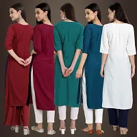 Fancy Crepe Kurtis For Women Pack Of 5-thumb1