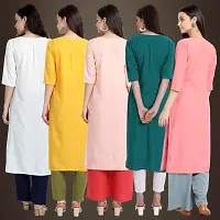 Fancy Crepe Kurtis For Women Pack Of 5-thumb1