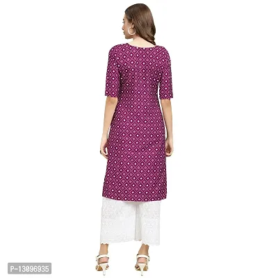 Women Crepe Digital Printed Straight Kurti  Pack of 6-thumb4