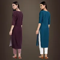 Fancy Crepe Kurtis for Women Pack Of 2-thumb1