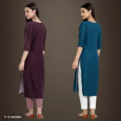 Fancy Crepe Kurtis for Women Pack Of 2-thumb2