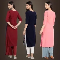 Fancy Crepe Kurtis for Women Pack Of 3-thumb1