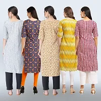 Women Stylish Crepe Printed Staright Kurta-thumb1