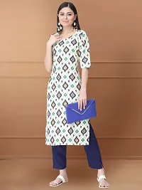 Women Stylish Crepe Printed Straight Kurta-thumb2