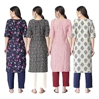 New Crepe Combo Printed Kurtis For Women Pack Of 4-thumb1