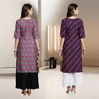 Fancy Rayon Kurtis For Women Pack Of 2-thumb1