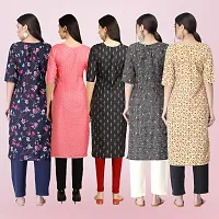 Women Stylish Crepe Printed Straight Kurta-thumb1