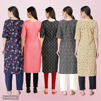 Women Stylish Crepe Printed Straight Kurta-thumb2