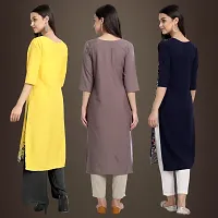 Fancy Crepe Kurtis for Women Pack Of 3-thumb1