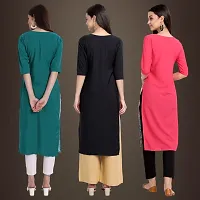 Fancy Crepe Kurtis for Women Pack Of 3-thumb1